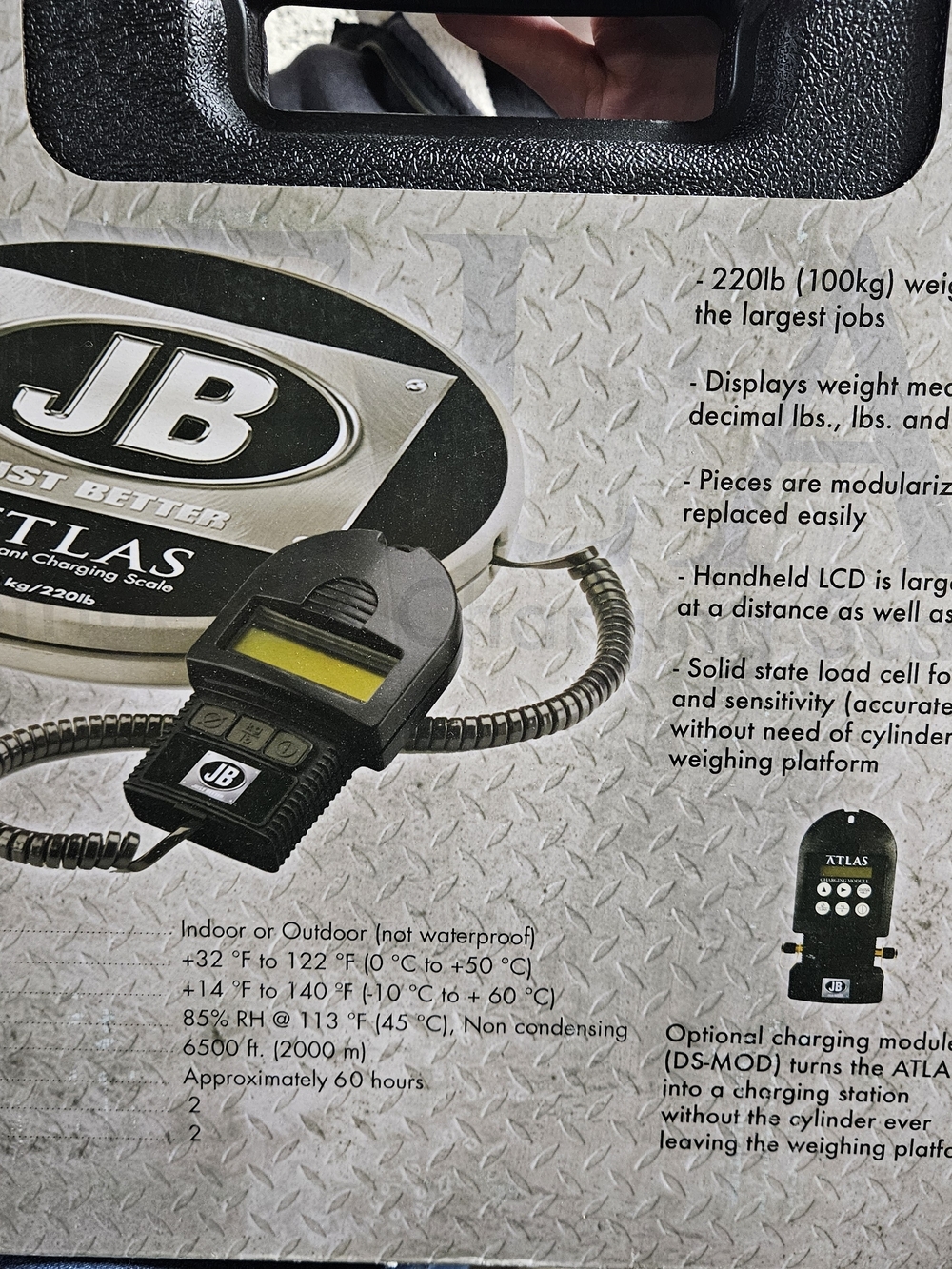 Atlas Handheld LCD Scale Controller - Black-DS 20000